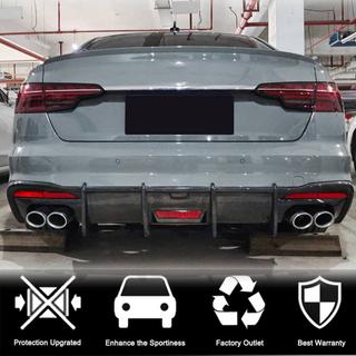Rear Bumper Diffuser V3 (for S-Line, Carbon) Audi A4 B10 2024- photo 2