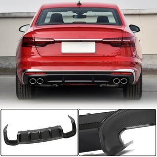 Rear Bumper Diffuser V2 (for S-Line, Carbon) Audi A4 B10 2024- photo 1