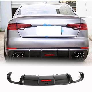 Rear bumper diffuser V1 (for S-Line Sedan 2015-2019, Carbon) photo 1