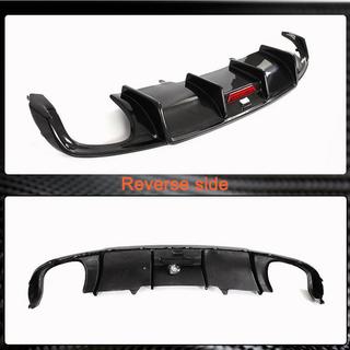 Rear bumper diffuser V1 (for S-Line Sedan 2015-2019, Carbon) photo 4