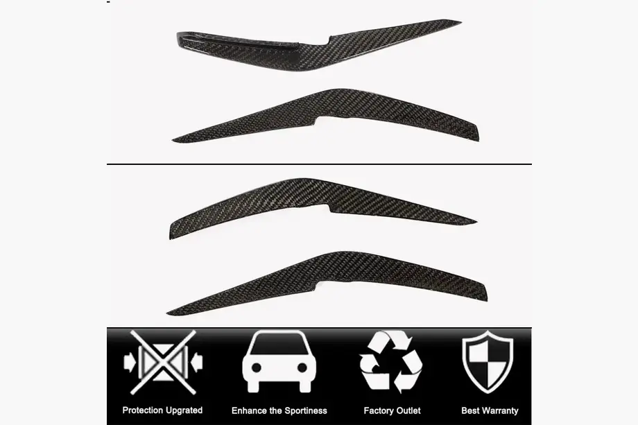 Front bumper lip (for S-Line 2019-2024, Carbon) photo 2