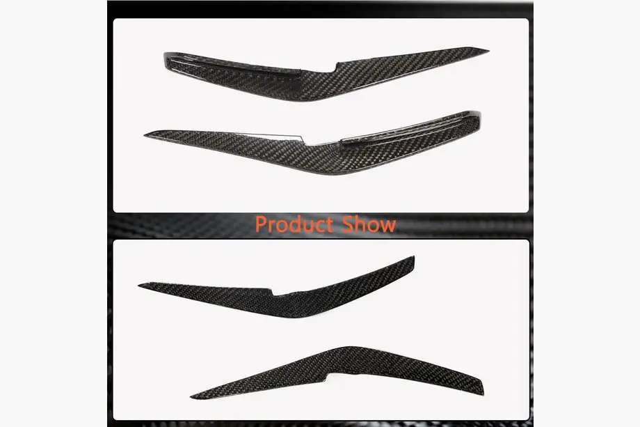 Front bumper lip (for S-Line 2019-2024, Carbon) photo 4