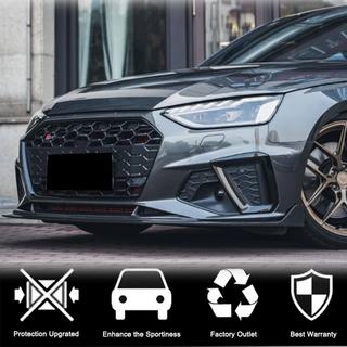 Front bumper lip Lip V1 (for S-Line Sedan 2019-2024, Carbon) photo 3