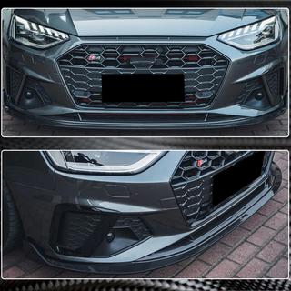 Front bumper lip Lip V1 (for S-Line Sedan 2019-2024, Carbon) photo 4