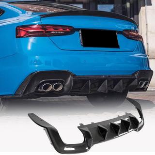 Rear Bumper Diffuser V2 (for S-Line 2021-2025, Carbon) photo 1