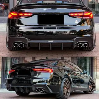 Rear Bumper Diffuser V2 (for S-Line 2021-2025, Carbon) photo 2