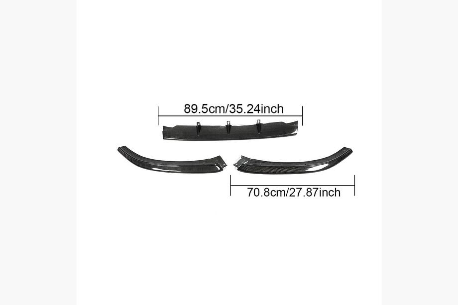 Audi A5 2007-2015 Front Bumper Lip V4 (for S-Line 2012-2015, Carbon) Photo 6