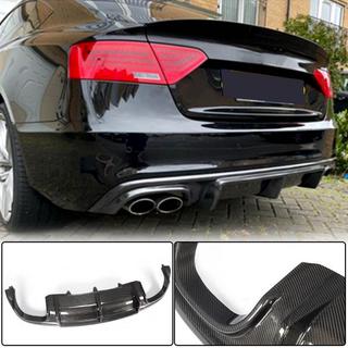 Rear Bumper Diffuser V3 (for S-Line 2012-2015, Carbon) photo 1
