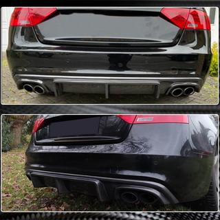 Rear Bumper Diffuser V3 (for S-Line 2012-2015, Carbon) photo 4