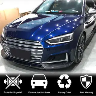 Front Bumper Lip Spoiler (for S-Line Coupe/Cabriolet 2016-2020, Carbon) photo 4