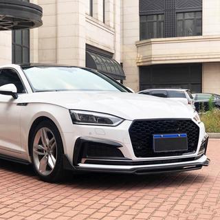 Front Bumper Lip V2 (for S-Line 2021-2025, Carbon) photo 4