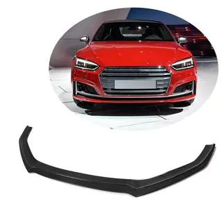Front Bumper Lip V1 for S-Line 2016-2020 Carbon photo 1