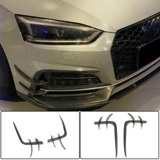 Front Bumper Flap V2 Extensions (for S-Line 2016-2020, Carbon) photo 1