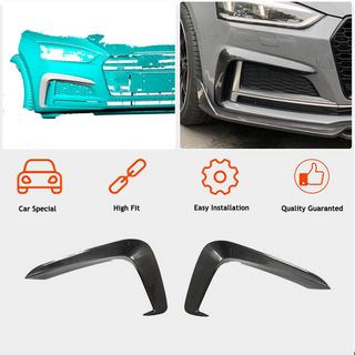 Front Bumper Flap V1 Extensions (for S-Line 2016-2020, Carbon) photo 3