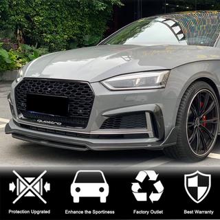 Front Bumper Flap V1 Extensions (for S-Line 2016-2020, Carbon) photo 4