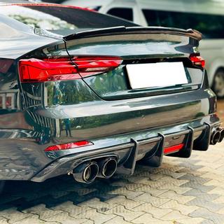Rear Bumper Diffuser V1 (for S-Line 2016-2020, Carbon) photo 4