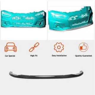 Front Bumper Lip V3 (for S-Line 2021-2025, Carbon) photo 2