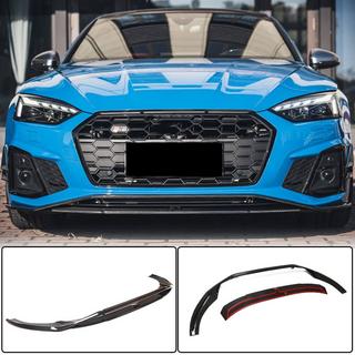 Front Bumper Lip V1 for S-Line 2021-2025 Carbon photo 1