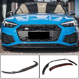 Front Bumper Lip V1 for S-Line 2021-2025 Carbon photo 1