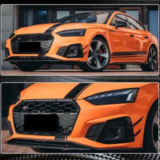 Front Bumper Lip V1 for S-Line 2021-2025 Carbon photo 4
