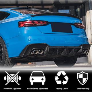 Rear Bumper Diffuser V1 (for S-Line 2021-2025, Carbon) photo 3