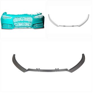 Front Bumper Lip Carbon V2 for S-Line 2014-2018 photo 2