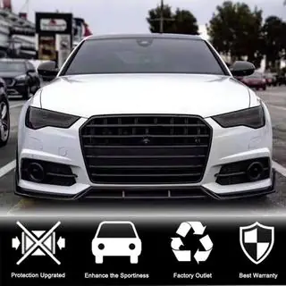 Front Bumper Lip Carbon V1 for S-Line 2014-2018 photo 2