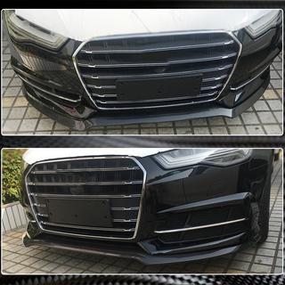 Front Bumper Lip Carbon V3 for S-Line 2014-2018 photo 4