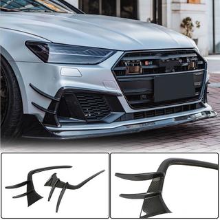 Front Bumper Covers (for S-Line 2018-2022, Carbon) photo 1