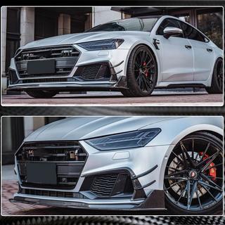 Front Bumper Covers (for S-Line 2018-2022, Carbon) photo 4