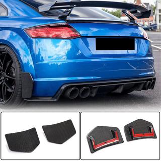 Rear Bumper Flap Extensions (for S-line/TTS/TTRS, 2014-2019, Carbon) photo 1