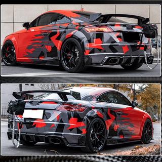 Rear Bumper Flap Extensions (for S-line/TTS/TTRS, 2014-2019, Carbon) photo 4