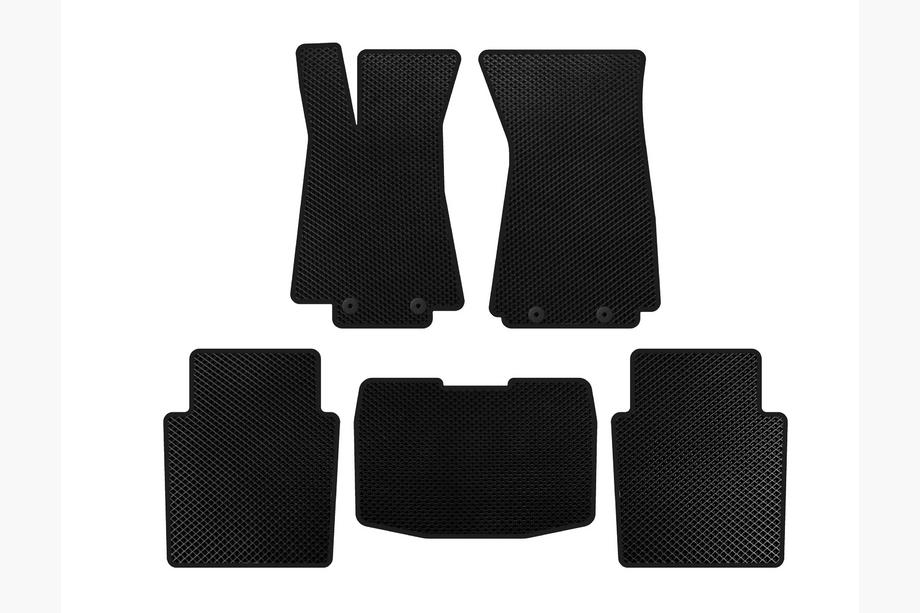 Jaguar XJ 2003-2009 EVA Floor Mats (SD, Black) Image