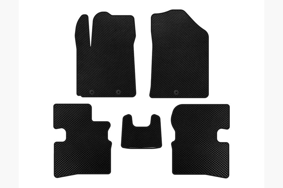 Kia Picanto 2004-2011 EVA Floor Mats (2009-2011, HB, Black) Photo 1