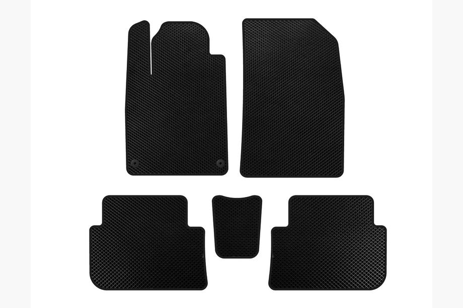 Peugeot 407 2004-2011 EVA Floor Mats (SD, Black) Image