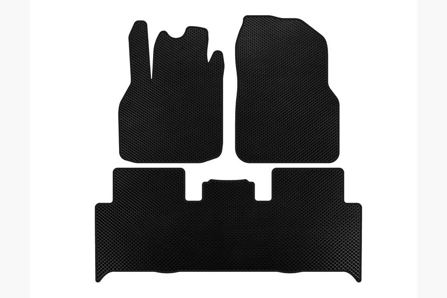 Renault Scenic/Grand 2003-2009 EVA Floor Mats (2 Rows, Black) Photo 1