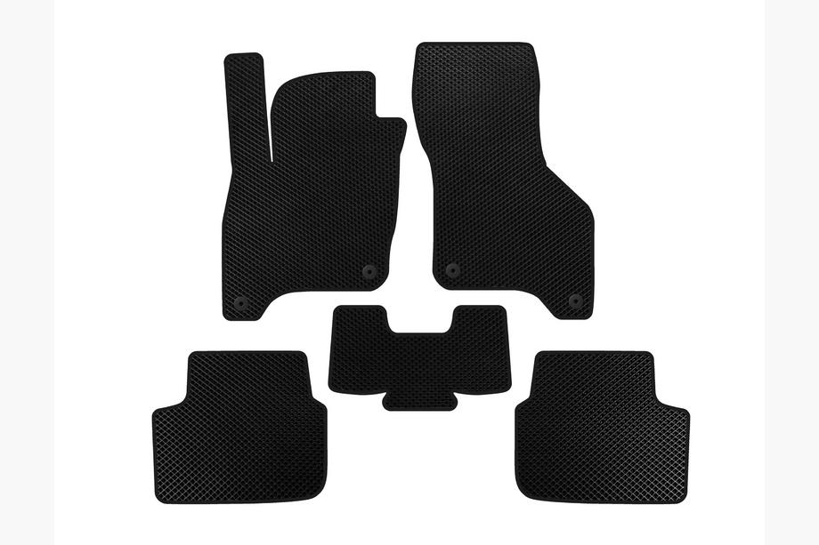 Volkswagen E-Bora 2019- EVA Floor Mats (SD, Electric, Black) Image