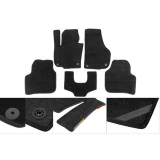 Premium Textile Floor Mats with Door Sill Coverage (3 pcs, black) photo 1