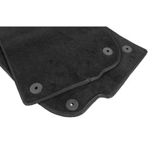 Premium Textile Floor Mats (2 rows, black) photo 4