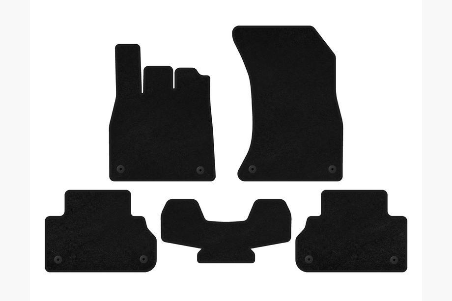 Audi Q5 2017-2025 Textile Floor Mats Premium (Black) Photo 2