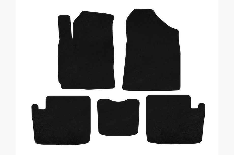 Chery Tiggo 1 2005-2016 Premium Textile Floor Mats (2005-2009, Black) Photo 1