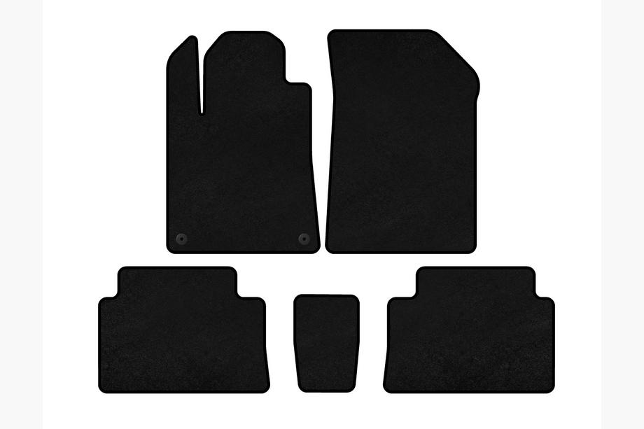 Citroen C-5 2001-2008 Textile Floor Mats Premium (Black) Image
