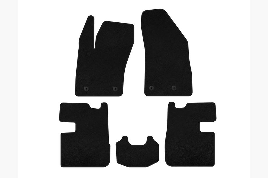 Fiat Tipo 2016- Textile Floor Mats Premium (SD, Black) Image