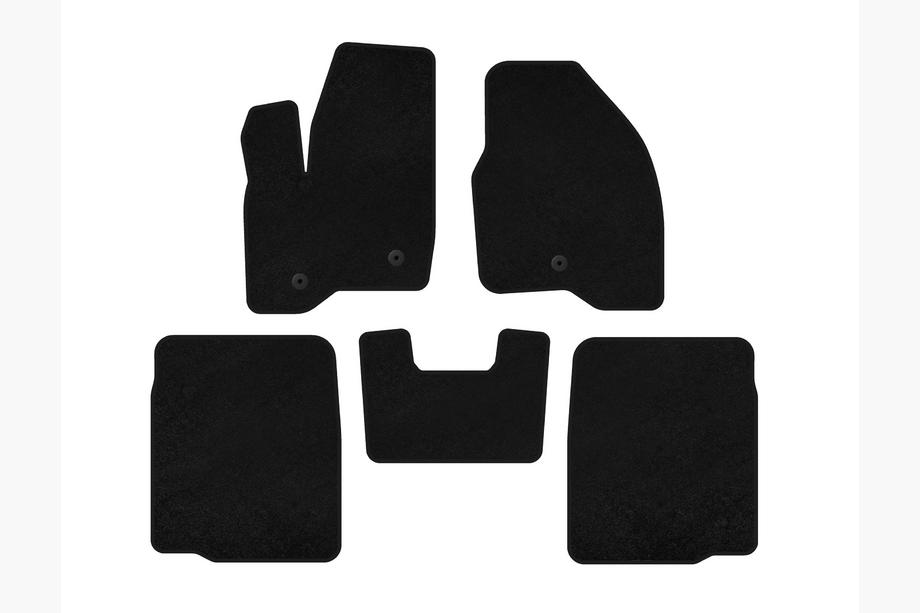 Ford Explorer 2011-2019 Premium Textile Floor Mats (2 Rows, 2011-2015, Black) Photo 2