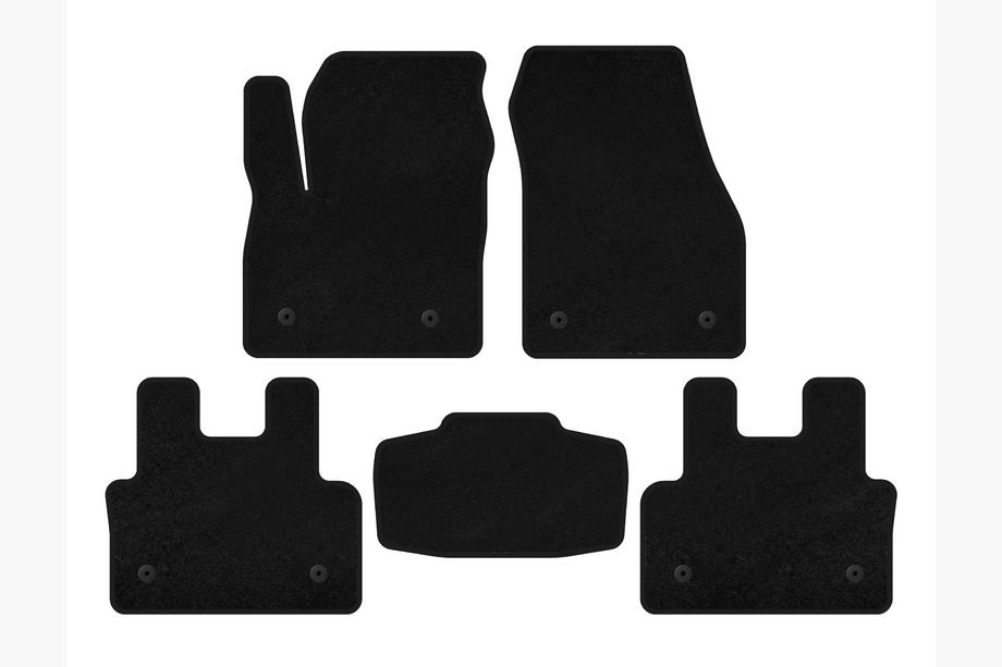 Jaguar E-Pace 2017-2024 Textile Floor Mats Premium (Black) Image