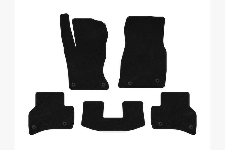 Jaguar XE 2016- Textile Floor Mats Premium (2015-2019, SD, Black) Image