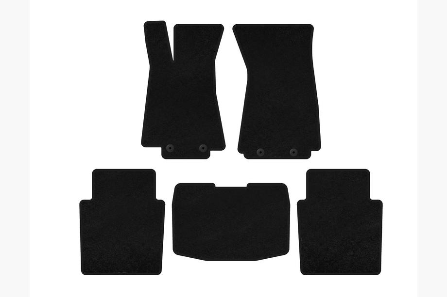 Jaguar XJ 2003-2009 Textile Floor Mats Premium (SD, Black) Photo 1