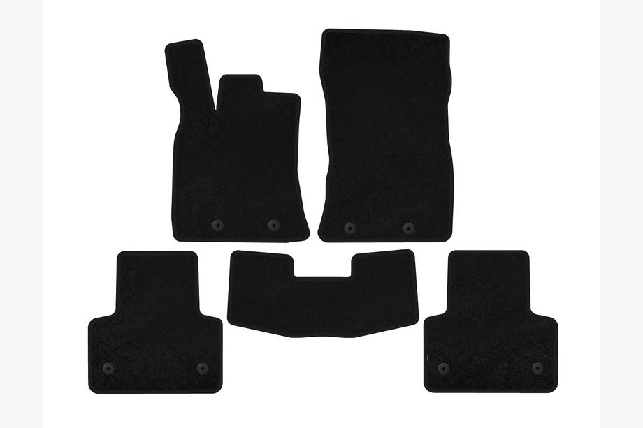 Jaguar XJ 2010- Textile Floor Mats Premium (Short, Black) Image
