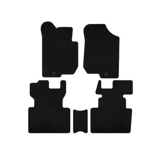 Premium Textile Floor Mats (2006-2012, 2 Rows, 7-Seater, Black) photo 1
