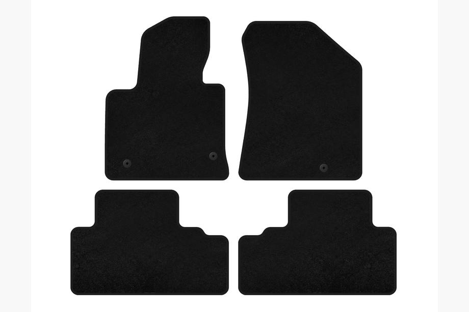 Kia Carens 2012- Textile Floor Mats Premium (black) Photo 1